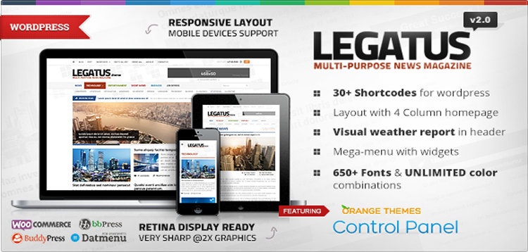 Item cover for download Legatus - Responsive News/Magazine Theme