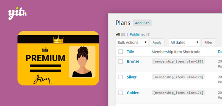 Item cover for download YITH WooCommerce Membership Premium