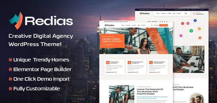 Item cover for download Redias - Creative Digital Agency WordPress Theme