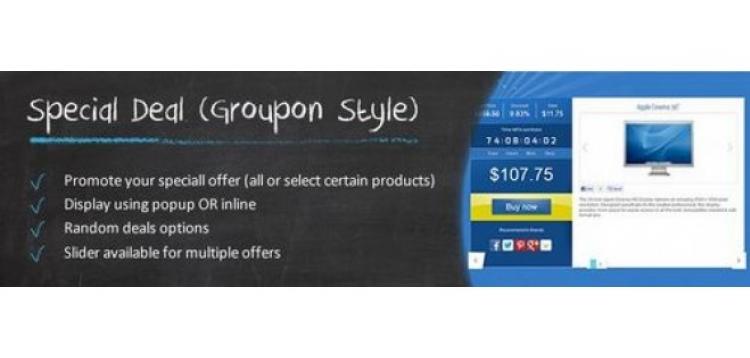 Item cover for download Special Deal (Groupon Style)