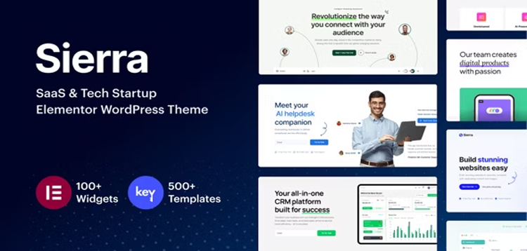 Item cover for download Sierra - SaaS & Tech Startup Elementor WordPress Theme