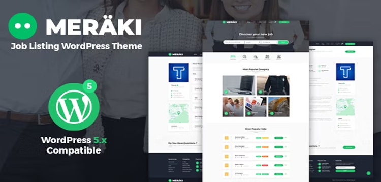 Item cover for download Meraki - Job Board WordPress Theme