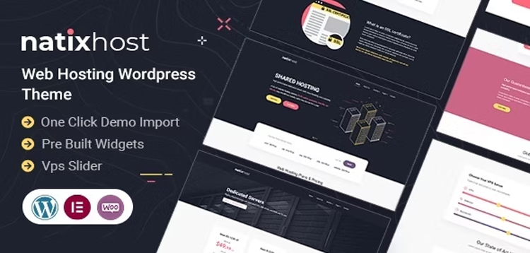 Item cover for download Natix | Web Hosting WordPress Theme