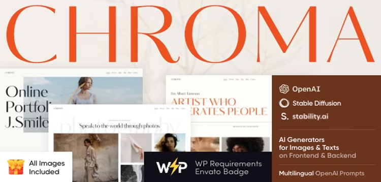Item cover for download Chroma - Photography Portfolio WordPress Theme