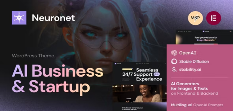 Item cover for download Neuronet - AI Business & Startup WordPress Theme