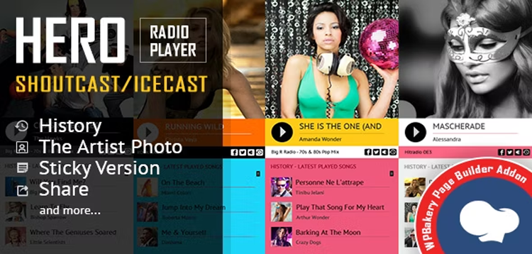 Item cover for download Hero - Shoutcast and Icecast Radio Player for WPBakery Page Builder