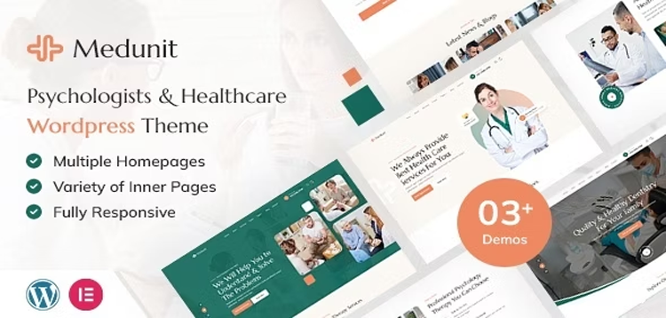 Item cover for download Medunit | Psychology & Health Care WordPress Theme