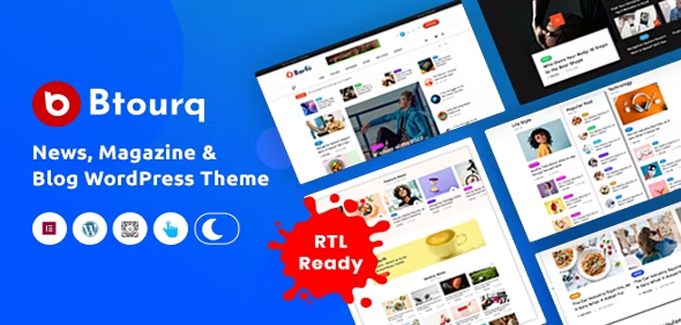 Item cover for download Btourq - WordPress News Magazine Theme