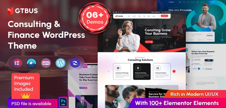 Item cover for download GTBUS - Consulting & Finance WordPress Theme