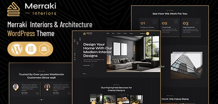 Item cover for download Merraki | Interiors & Architecture WordPress Theme