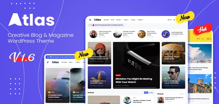 Item cover for download Atlas - Creative Blog & News WordPress Theme