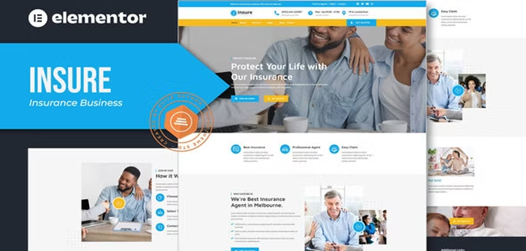 Item cover for download Insure - Insurance Business Elementor Template Kit