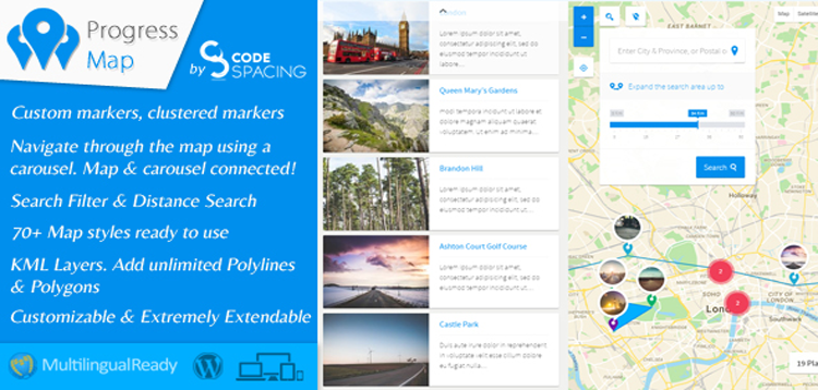 Item cover for download Progress Map Wordpress Plugin
