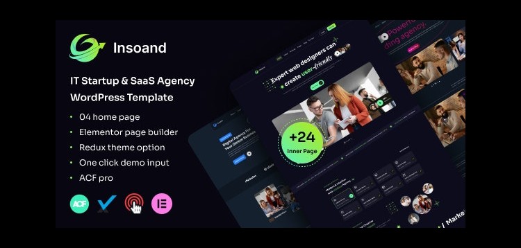 Item cover for download Insoand - IT Startup & SaaS Agency WordPress Theme