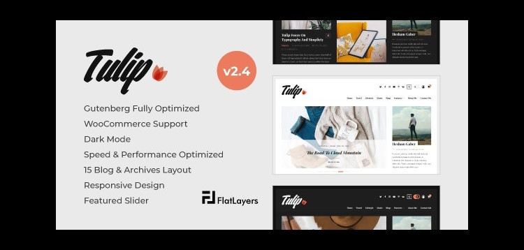 Item cover for download Tulip- Responsive WordPress Blog Theme