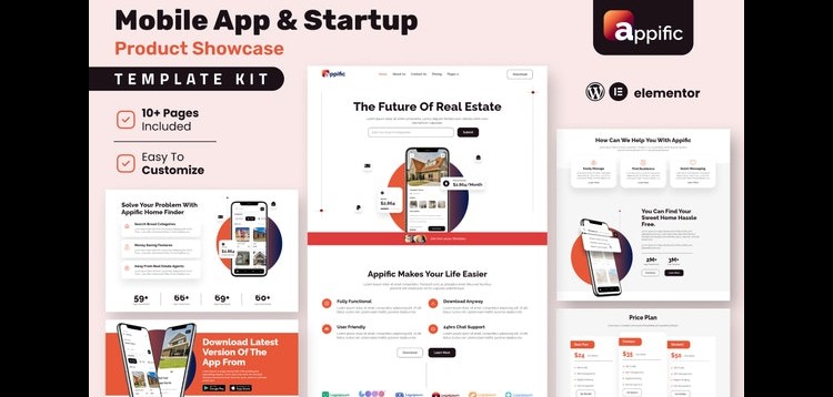 Item cover for download Appific - App Showcase Elementor Template Kit