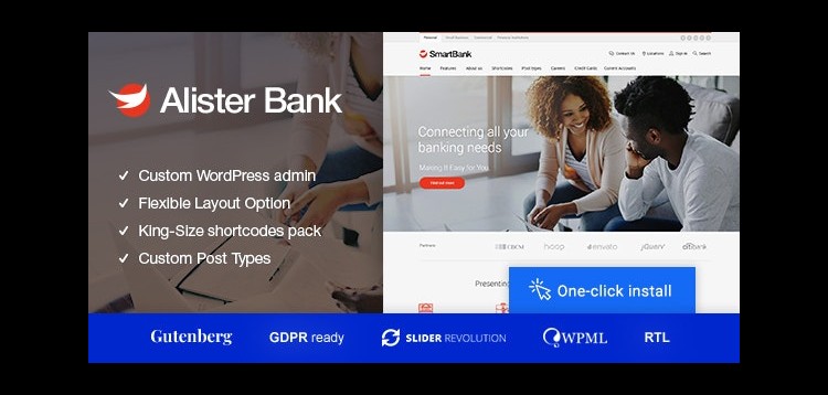 Item cover for download AlisterBank - Credits & Banking Finance WordPress Theme