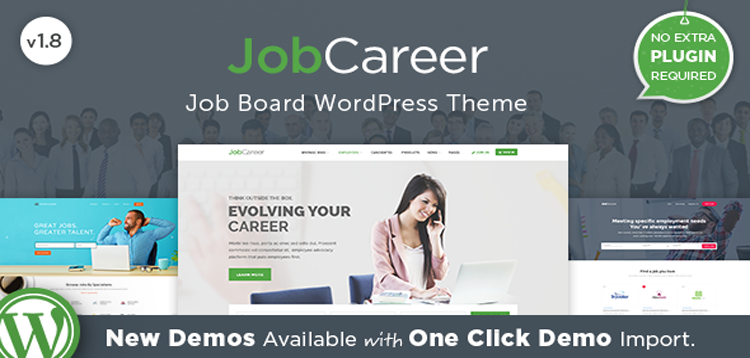 Item cover for download JobCareer | Job Board Responsive WordPress Theme