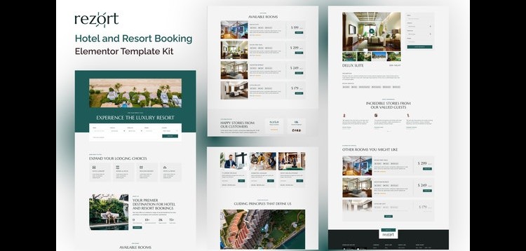 Item cover for download Rezort - Hotel & Resort Booking Elementor Template Kit