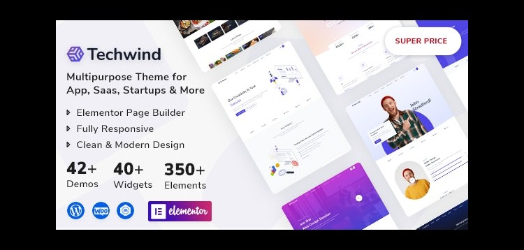 Item cover for download Techwind - Multipurpose Landing Page WordPress Theme