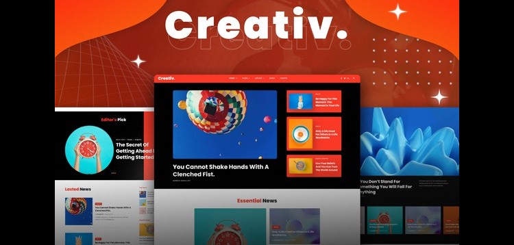 Item cover for download Creativ - Ultimate Blog & Magazine Elementor Pro Template Kit