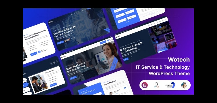 Item cover for download Wotech - IT Service WordPress Theme