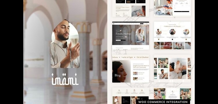 Item cover for download Imami - Islamic Center & Mosque Elementor Pro Template Kit