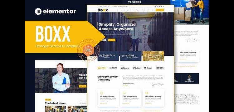 Item cover for download Boxx - Storage Services Company Elementor Template Kit