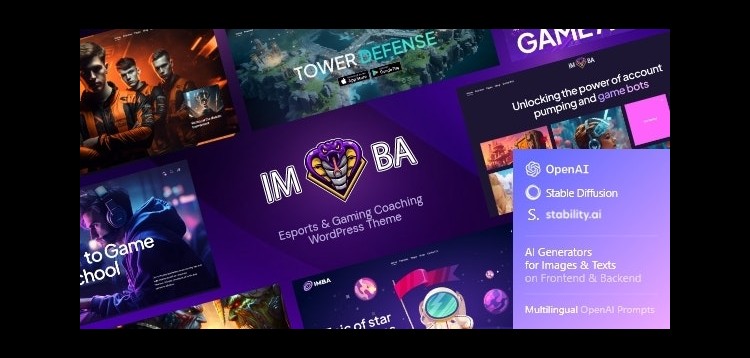 Item cover for download Imba — Esports & Gaming Coaching WordPress Theme