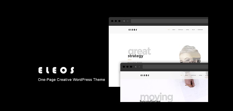 Item cover for download Eleos - One-Page Creative WordPress Theme