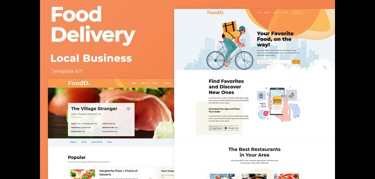 Item cover for download FoodDelivery - Local Business Elementor Template Kit