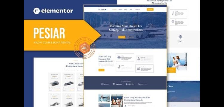 Item cover for download Pesiar - Yacht Club & Boat Rental Elementor Template Kit