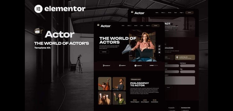 Item cover for download Oractor - Actor Agency Elementor Template Kit