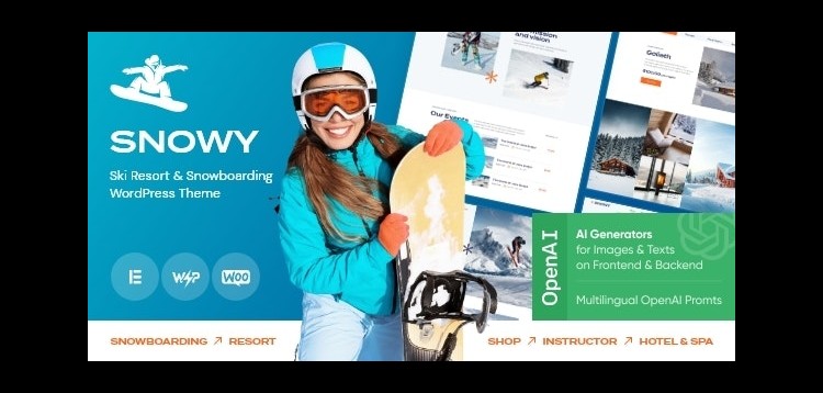 Item cover for download Snowy - Ski Resort WordPress Theme