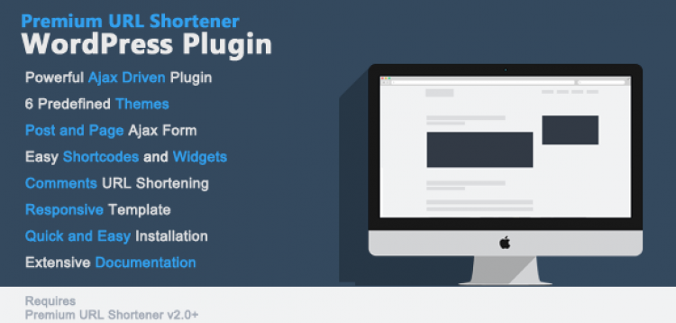 Item cover for download Premium URL Shortener WordPress Plugin