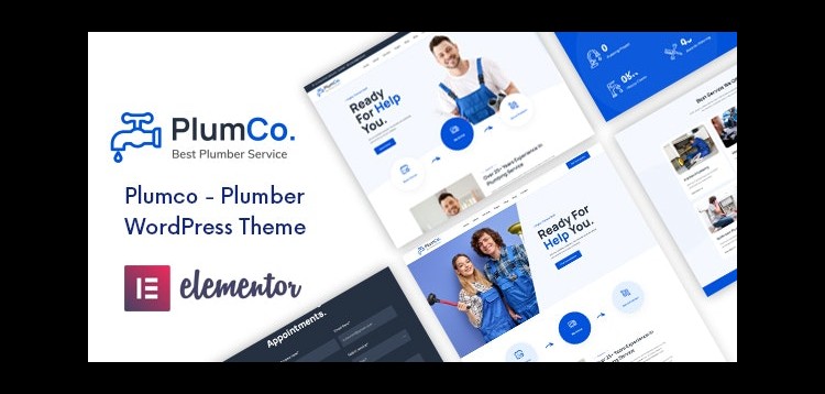 Item cover for download Plumco - Plumber WordPress Theme