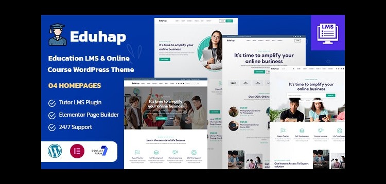 Item cover for download Eduhap - Education LMS WordPress Theme