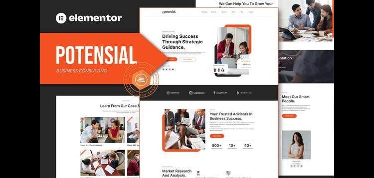 Item cover for download Potensial - Business Consulting Elementor Template Kit