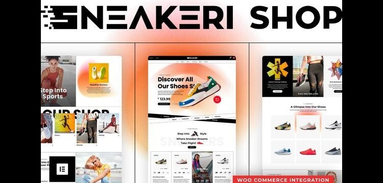 Item cover for download Sneakeri - Sports Shoes Store Elementor Pro Template Kit