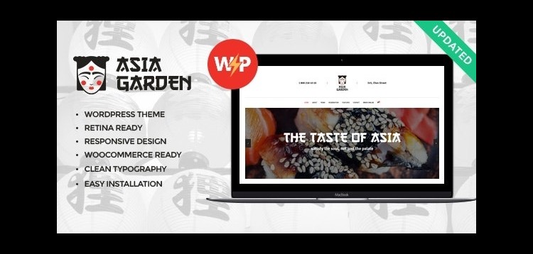 Item cover for download Asia Garden | Asian Food Restaurant WordPress Theme