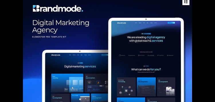 Item cover for download Brandmode - Digital Marketing Agency Elementor Template Kit