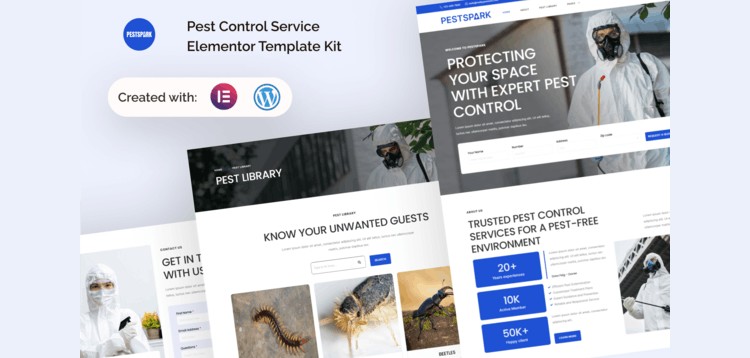 Item cover for download Pestspark - Pest Control Service Elementor Template Kit