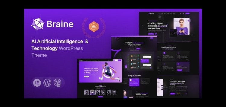 Item cover for download Braine - Digital AI WordPress Theme