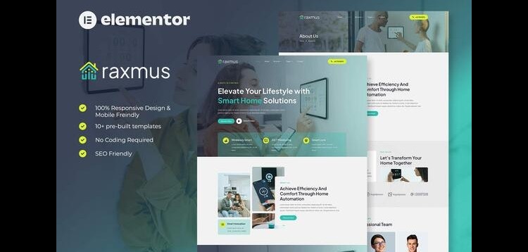 Item cover for download Raxmus - Smart Home Automation Elementor Template Kit
