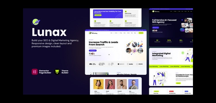 Item cover for download Lunax - Digital Marketing Agency & SEO WordPress Theme