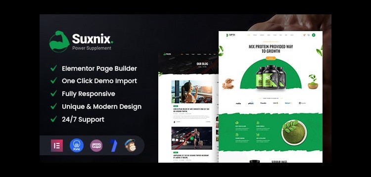 Item cover for download Suxnix - Health Supplement WordPress Theme