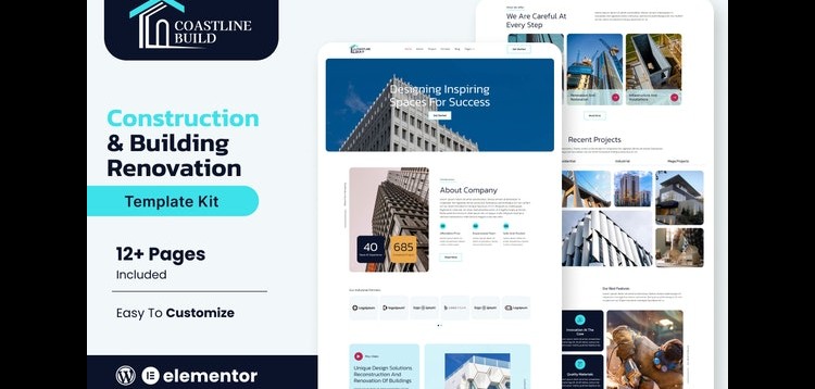 Item cover for download Coastline Build – Construction & Building Renovation Template Kit