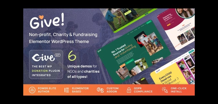Item cover for download Give - NGO & Charity WordPress Theme