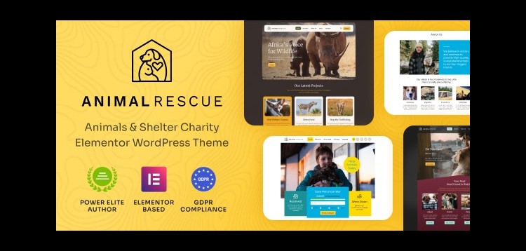 Item cover for download Animal Rescue - Shelter Charity WordPress Theme