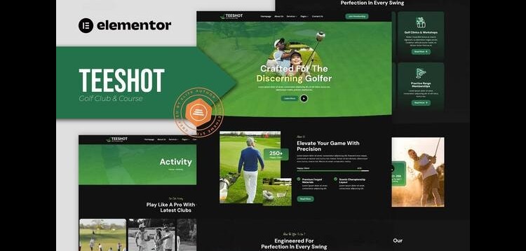 Item cover for download Teeshot - Golf Club & Course Elementor Template Kit